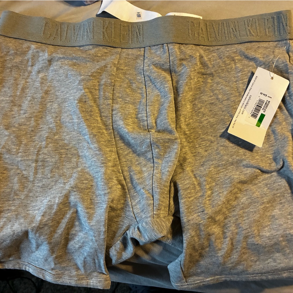 Calvin Klein Men's Light Gray Boxer Briefs